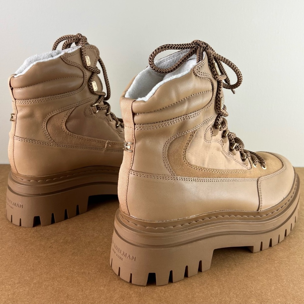 NEW SAM EDELMAN TAN COMBAT BOOTS - Picture 4 of 11